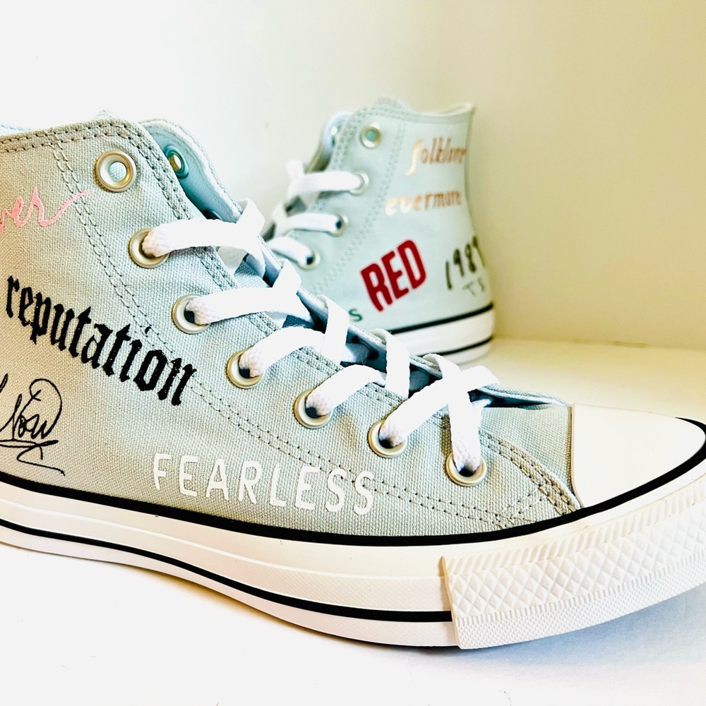 Taylor Swift Shoes Custom Converse Album covers